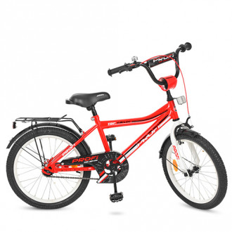 Велосипед детский PROF1 20д. Y20105 (1шт) Top Grade, красный,звонок,подножка
