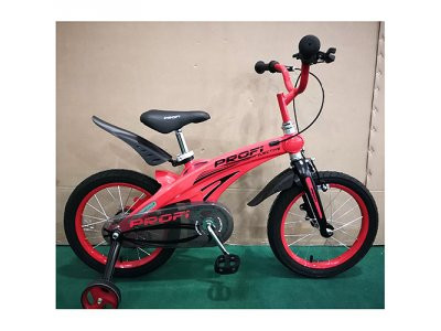 Велосипед детский PROF1 14д. LMG14123 (1шт) Projective,магниевая рама,красный, доп.колеса