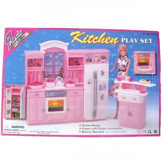 Кухня &quot;Gloria &quot; 24016 от  батареек., холодильник, газплита, мойка Фото
