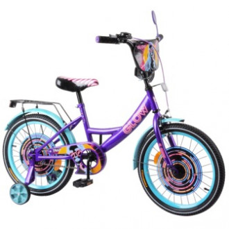 Велосипед TILLY Glow 18&quot; T-218213 purple + blue /1/