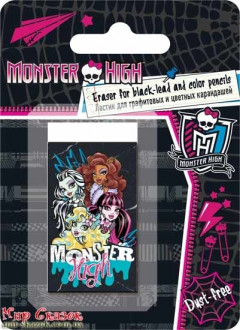 Ластик 'Kinderline' №МНВВ-US1-215-BL1 'Monster High'