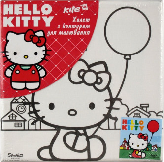 Холст с контуром Hello Kitty 2 (20*20см) HК14-216-2К