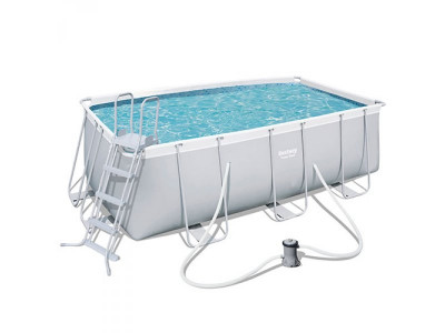 Каркасный бассейн с фильтром-насосом и лестницей BESTWAY 56456