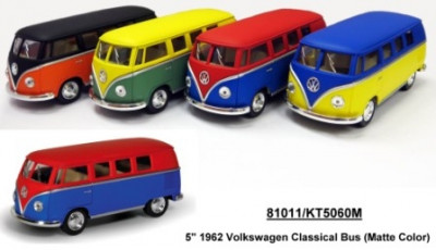 Модель автобус 5&quot; KT5060WM 1962 Volkswagen Classical Bus (Matte) метал.инерц.1:38 кор