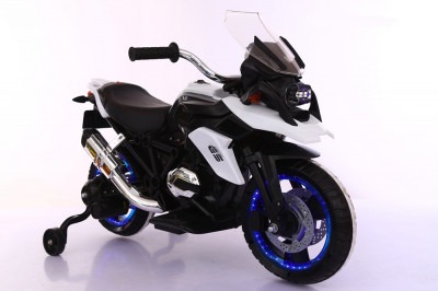 Эл-мобиль T-7220 WHITE мотоцикл 2*6V4.5AH мотор 2*14W 108*57*70 /1/