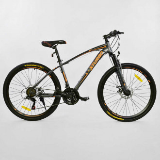 Велосипед Спортивный CORSO 26&quot;дюймов 0015 - 941 GREY-ORANGE X-Turbo (1)