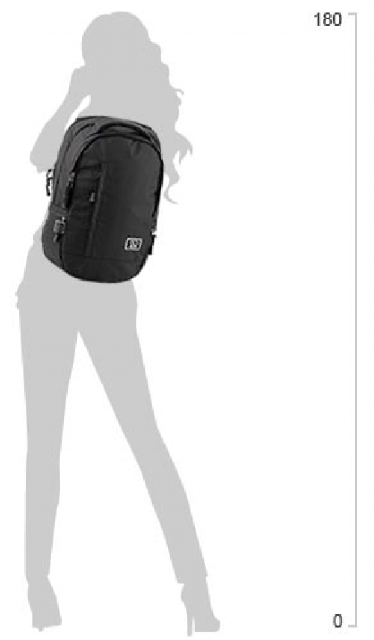 Рюкзак молодежный GoPack 0.55 кг 47x33x13.5 см 18 л Черный (GO19-145L) Фото
