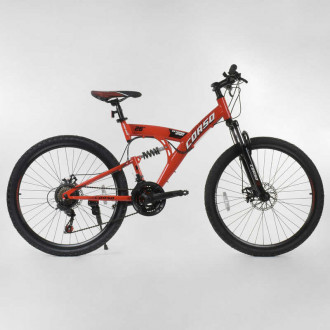 Велосипед Спортивный CORSO 26&quot;дюймов 20019 (1) рама металлическая 16’’, 21 скорость, собран на 75%