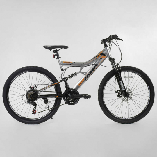 Велосипед Спортивный CORSO 26&quot;дюймов 64856 (1) рама металлическая 16’’, 21 скорость, собран на 75% Фото