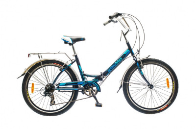 Велосипед 24&quot; Optimabikes VECTOR  14G     St с багажн. чёрно-синий  2015