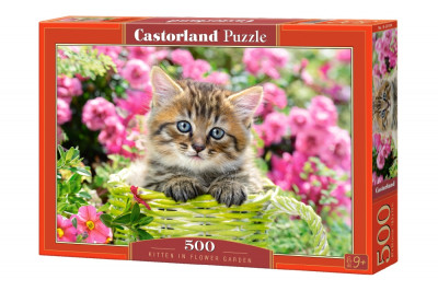 Пазл Castorland Котёнок в саду, 500 элементов