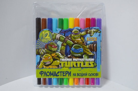 Фломастеры 12 цв.№650210 &quot;Ninja Turtles&quot; Фото