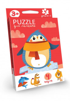 Пазлы для детей «Puzzle для детей», развивающие, в кор.9*2,5*13см PFK-03