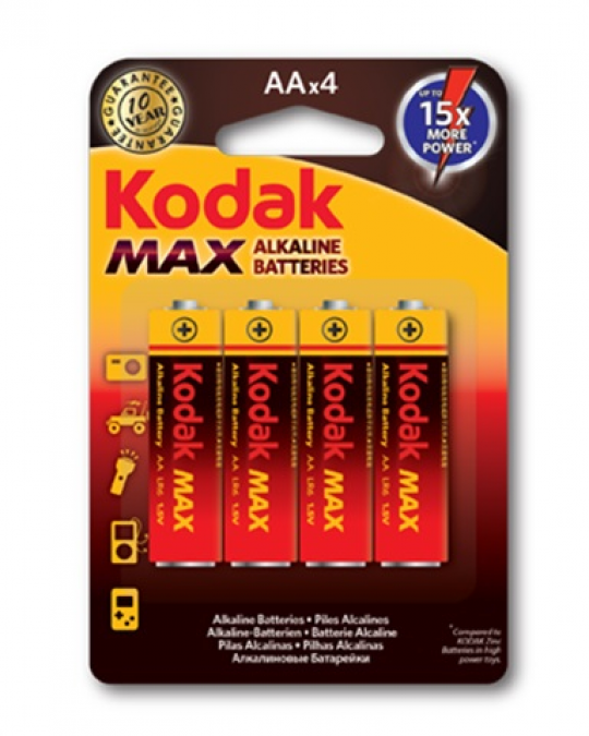 Батарейки Kodak alkaline AA /10/60/ Фото