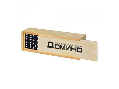 Домино M 0027 в деревянной коробке, 14,5-5-3см