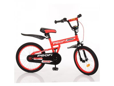 Велосипед детский PROF1 20д. L20112 (1шт) Driver,красный,подножка