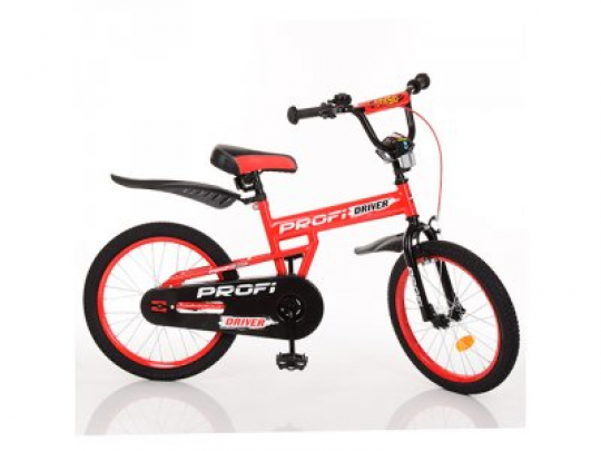 Велосипед детский PROF1 20д. L20112 (1шт) Driver,красный,подножка Фото