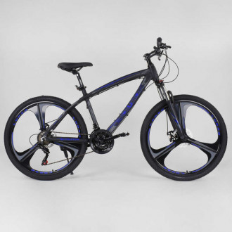 Велосипед Спортивный CORSO EVOLUTION 26&quot;дюймов 95838 (1) рама алюминиевая 17``, 21 скорости, собран на 75%