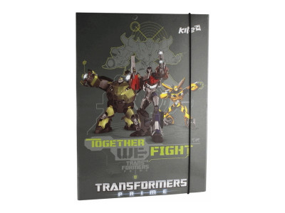Папка на резинке картон., А4 Transformers /1/100//