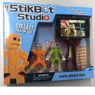 Игровой набор для анимационного творчества STIKBOT S1 – СТУДИЯ (2 экскл. фигурки, штатив)