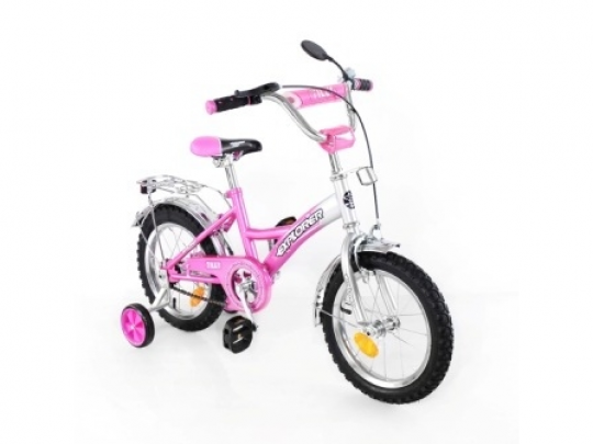 Велосипед EXPLORER 14&quot; T-21411 pink + silver /1/ Фото