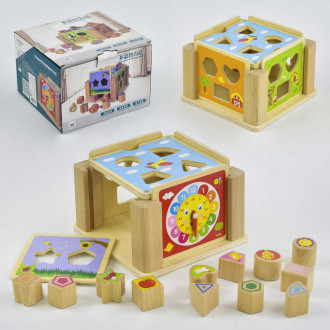 Деревянный сортер Куб С 29513 (24) в коробке