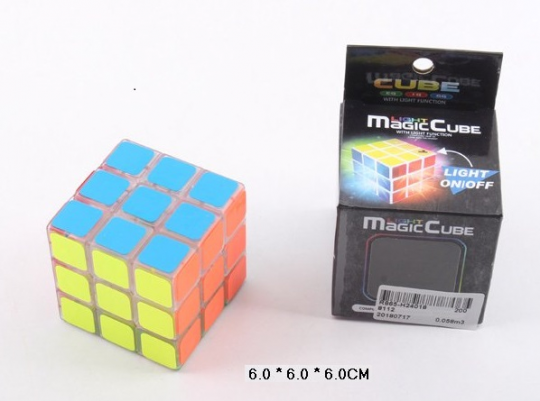 Кубик Рубика 3*3, свет, в кор. 6*6*6см (144шт/2) Фото