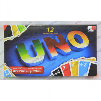 Игра карточная UNO - 12 вариантов игры