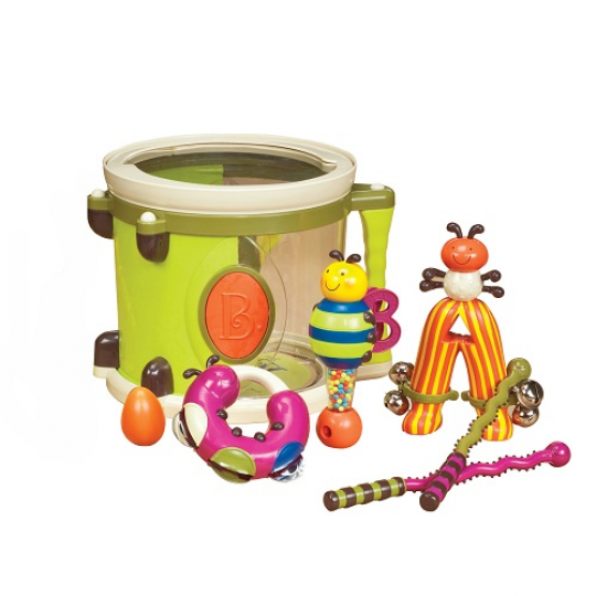 Музыкальная игрушка – ПАРАМ-ПАМ-ПАМ (7 инструментов, в барабане) Фото