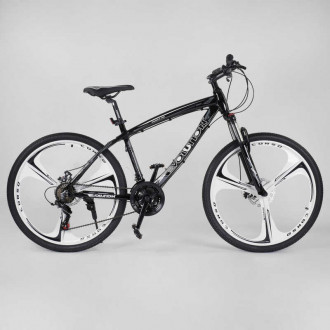 Велосипед Спортивный CORSO EVOLUTION 26&quot;дюймов 57641 (1) рама алюминиевая 17``, 21 скорости, собран на 75%