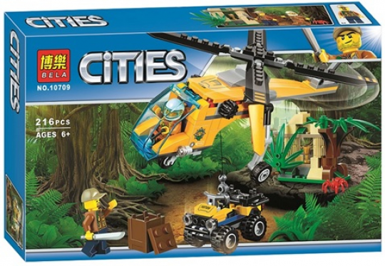 Конструктор BELA CITIES Вертолет и джунгли, 216 деталей (10709) Фото