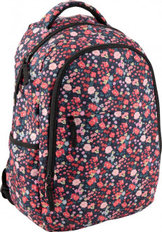 Рюкзак молодежный GoPack 0.44 кг 43x29x13 см 21 л Черно-розовый (GO19-131M-1)
