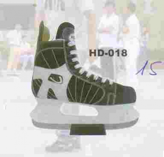 Коньки хоккейные со шнурками (черные), размер 40 (6шт) Фото
