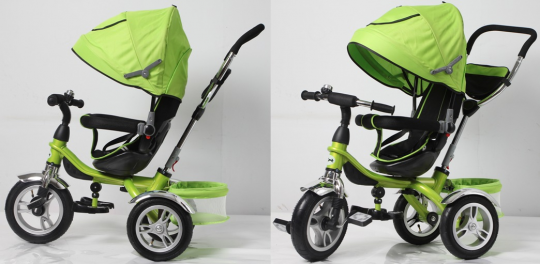 Велосипед трехколесный детский зеленый (TR16012) Фото