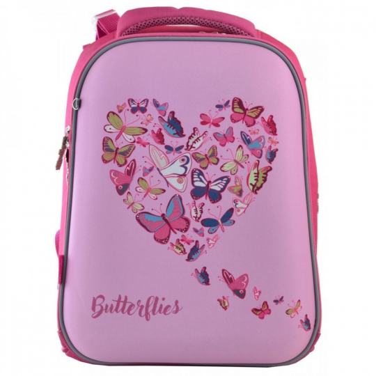 Школьный каркасный рюкзак 1 Вересня H-12 «Delicate butterflies» 16,5 л (556040) Фото