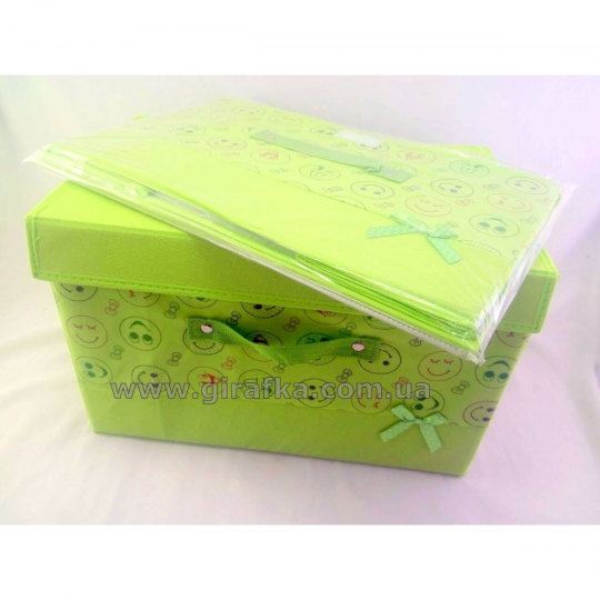 Ящик для хранения зеленый &quot;Смайлы&quot; Фото