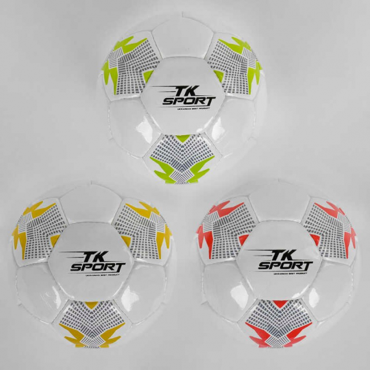 Мяч футбольный ND (50) ``TK Sport``, 3 вида, 420-430 грамм, ручной шов, высококачественный PU, размер №5 Фото