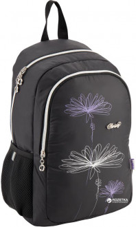 Рюкзак мягкий молодежный Kite Education для девочек 380 г 40.5 x 26.5 x 13.5 см 13 л Черный (K18-866L-1) 