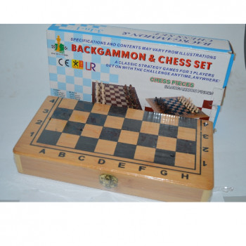 Игра &quot;Шахматы+Backammon&quot; G03541 дерево