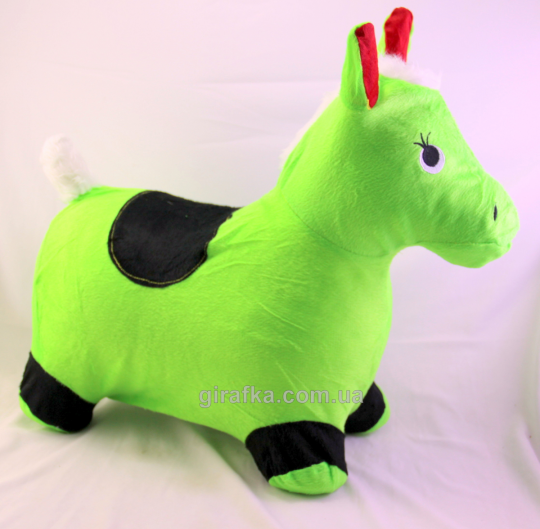 Прыгун ослик с чехлом зеленый Фото