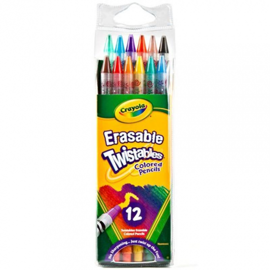 Карандаши цветные, механические, с резинкой, 12 цветов, 3+, в кор. 22*6*2см, ТМ Crayola Фото