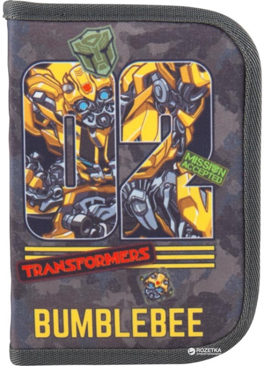 Пенал Kite Transformers 1 отделение Разноцветный (TF18-621-2) Фото