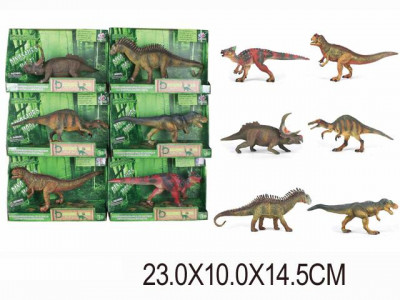 Животные Q9899-312 (72шт/2) &quot;Динозавры &quot;, 6 видов, в боксах 23*10*14, 5см