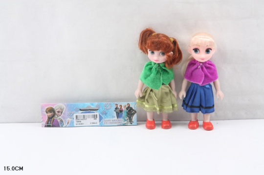 Кукла &quot;Frozen &quot; 1986B (480шт/2) 2 куклы, в пак.15см Фото