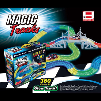 Трек Magic Track светящийся FYD170209-A (12шт) 360дет, в коробке 38*10,4*28