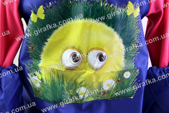 Фартушек для детского творчества темно-синий с цыпленком Фото
