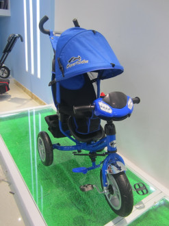 Детский трехколесный велосипед TR17013 синего цвета