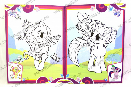 Раскраска А4 с 126 наклейками и маской My Little Pony Фото