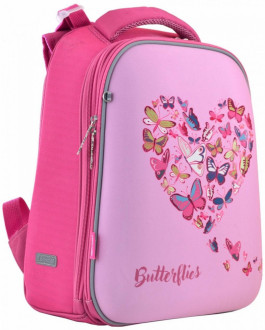 Школьный каркасный рюкзак 1 Вересня H-12 «Delicate butterflies» 16,5 л (556040)
