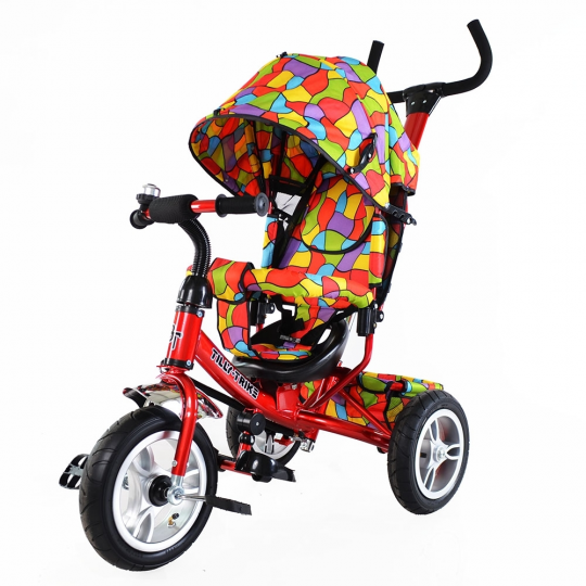 Велосипед трехколесный TILLY Trike T-351-1 КРАСНЫЙ с большими надувными колесами /1/ Фото